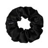 100% Pure Mulberry Silk Scrunchies  Handmade in USA  19 Momme 6A Grade Silk Hair Tie for Women & Girls  Gentle Elastic Ponytail Holder  No-Crease, Prevents Breakage & Frizz  Skinny (Black) view 1