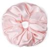 100% Pure Mulberry Silk Scrunchies  Handmade in USA  19 Momme 6A Grade Silk Hair Tie for Women & Girls  Gentle Elastic Ponytail Holder  No-Crease, Prevents Breakage & Frizz  Jumbo (Baby Pink) view 1