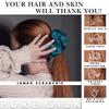 100% Pure Mulberry Silk Scrunchies  Handmade in USA  19 Momme 6A Grade Silk Hair Tie for Women & Girls  Gentle Elastic Ponytail Holder  No-Crease, Prevents Breakage & Frizz  Jumbo (Deep Teal) view 2