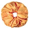 100% Pure Mulberry Silk Scrunchies  Handmade in USA  19 Momme 6A Grade Silk Hair Tie for Women & Girls  Gentle Elastic Ponytail Holder  No-Crease, Prevents Breakage & Frizz  Jumbo (Orange) view 1