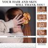 100% Pure Mulberry Silk Scrunchies  Handmade in USA  19 Momme 6A Grade Silk Hair Tie for Women & Girls  Gentle Elastic Ponytail Holder  No-Crease, Prevents Breakage & Frizz  Jumbo (Orange) view 2