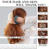 100% Pure Mulberry Silk Scrunchies  Handmade in USA  19 Momme 6A Grade Silk Hair Tie for Women & Girls  Gentle Elastic Ponytail Holder  No-Crease, Prevents Breakage & Frizz  Skinny (Air Force Blue) view 2