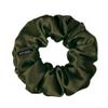 100% Pure Mulberry Silk Scrunchies  Handmade in USA  19 Momme 6A Grade Silk Hair Tie for Women & Girls  Gentle Elastic Ponytail Holder  No-Crease, Prevents Breakage & Frizz  Skinny (Avocado) view 1