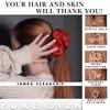 100% Pure Mulberry Silk Scrunchies  Handmade in USA  19 Momme 6A Grade Silk Hair Tie for Women & Girls  Gentle Elastic Ponytail Holder  No-Crease, Prevents Breakage & Frizz  Jumbo (Red) view 2
