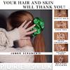 100% Pure Mulberry Silk Scrunchies  Handmade in USA  19 Momme 6A Grade Silk Hair Tie for Women & Girls  Gentle Elastic Ponytail Holder  No-Crease, Prevents Breakage & Frizz  Jumbo (Kelly Green) view 2
