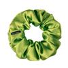 100% Pure Mulberry Silk Scrunchies  Handmade in USA  19 Momme 6A Grade Silk Hair Tie for Women & Girls  Gentle Elastic Ponytail Holder  No-Crease, Prevents Breakage & Frizz  Skinny (Lime) view 1