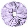 100% Pure Mulberry Silk Scrunchies  Handmade in USA  19 Momme 6A Grade Silk Hair Tie for Women & Girls  Gentle Elastic Ponytail Holder  No-Crease, Prevents Breakage & Frizz  Jumbo (Lavender) view 1