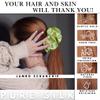 100% Pure Mulberry Silk Scrunchies  Handmade in USA  19 Momme 6A Grade Silk Hair Tie for Women & Girls  Gentle Elastic Ponytail Holder  No-Crease, Prevents Breakage & Frizz  Jumbo (Lime) view 2