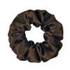 100% Pure Mulberry Silk Scrunchies  Handmade in USA  19 Momme 6A Grade Silk Hair Tie for Women & Girls  Gentle Elastic Ponytail Holder  No-Crease, Prevents Breakage & Frizz  Skinny (Dark Brown) view 1