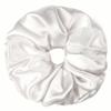 100% Pure Mulberry Silk Scrunchies  Handmade in USA  19 Momme 6A Grade Silk Hair Tie for Women & Girls  Gentle Elastic Ponytail Holder  No-Crease, Prevents Breakage & Frizz  Jumbo (Off White) view 1