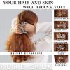 100% Pure Mulberry Silk Scrunchies  Handmade in USA  19 Momme 6A Grade Silk Hair Tie for Women & Girls  Gentle Elastic Ponytail Holder  No-Crease, Prevents Breakage & Frizz  Skinny (Silver) view 2