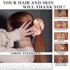 100% Pure Mulberry Silk Scrunchies  Handmade in USA  19 Momme 6A Grade Silk Hair Tie for Women & Girls  Gentle Elastic Ponytail Holder  No-Crease, Prevents Breakage & Frizz  Jumbo (Peach) view 2