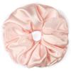 100% Pure Mulberry Silk Scrunchies  Handmade in USA  19 Momme 6A Grade Silk Hair Tie for Women & Girls  Gentle Elastic Ponytail Holder  No-Crease, Prevents Breakage & Frizz  Jumbo (Pale Blush) view 1