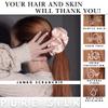 100% Pure Mulberry Silk Scrunchies  Handmade in USA  19 Momme 6A Grade Silk Hair Tie for Women & Girls  Gentle Elastic Ponytail Holder  No-Crease, Prevents Breakage & Frizz  Jumbo (Pale Blush) view 2