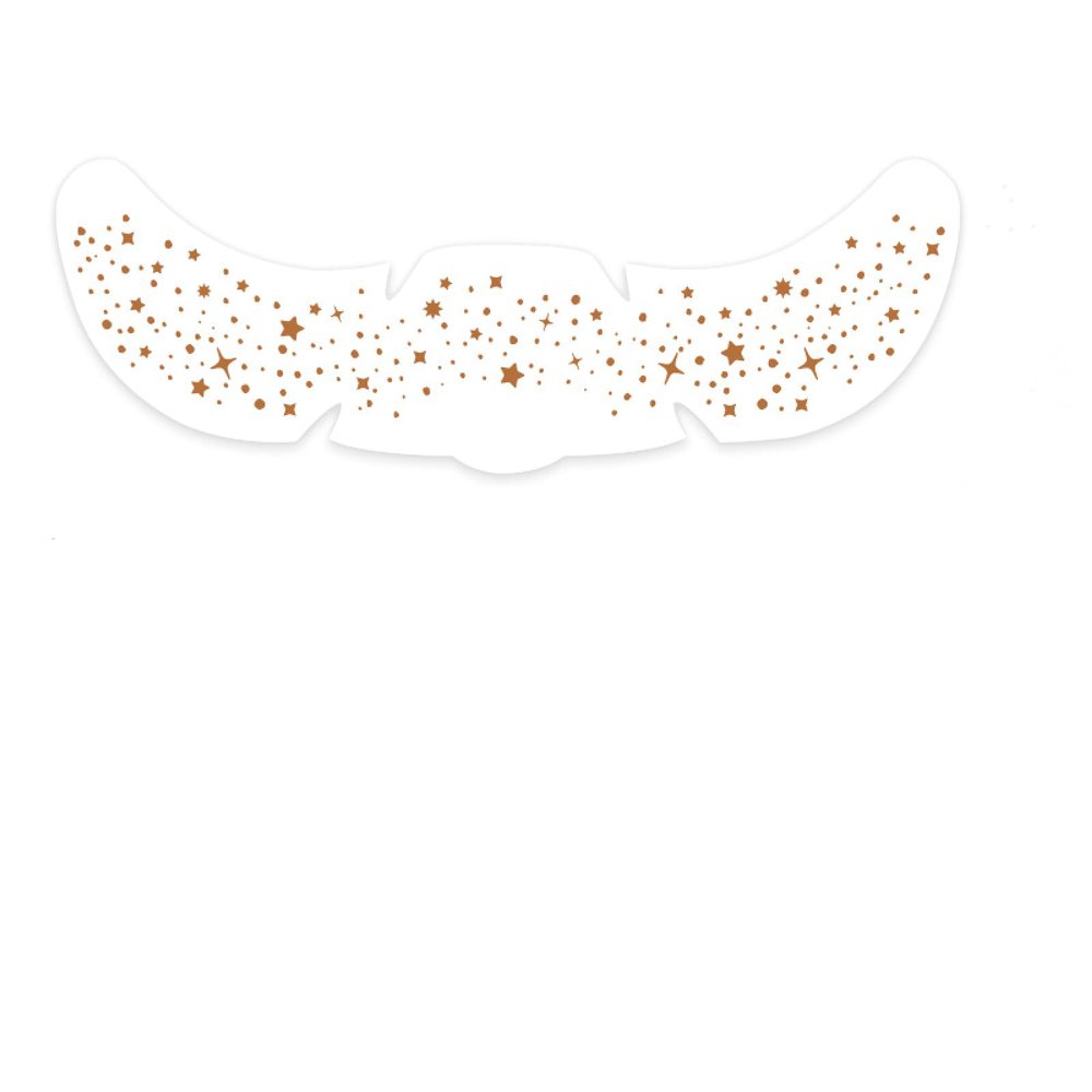 12PCS Glitter Freckles Temporary Tattoos, Gold, Silver, Brown, Pink, and Holographic Fake Tattoo Stickers, Hearts, Dots, Stars, Broken Diamonds, Snowflake Patterns, 6 in  2 in, Combinable
