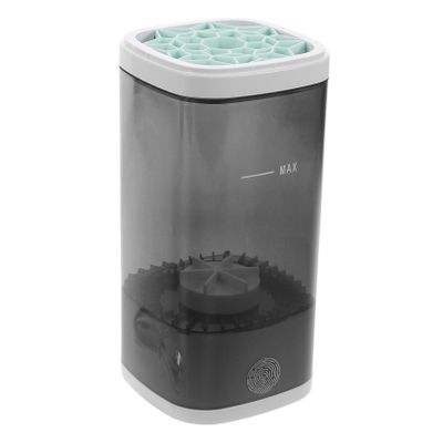 FOYTOKI Electric Makeup Brush Cleaner Dryer Machine Automatic Deep Cleaning and Fast Drying for Home Use Versatile Cosmetic Brush Cleaner Design Compact Easy to Use
