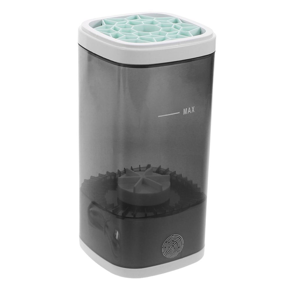 FOYTOKI Electric Makeup Brush Cleaner Dryer Machine Automatic Deep Cleaning and Fast Drying for Home Use Versatile Cosmetic Brush Cleaner Design Compact Easy to Use