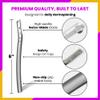 Jia Dermaplane Facial Metal Razor in Sleek Silver with 20 Swiss-Made Replacement Blades  Eyebrow Trimmer & Face Shaver for Women and Men, Peach Fuzz & Dead Skin Cell Removal Tool view 2