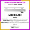 Jia Dermaplane Facial Metal Razor in Sleek Silver with 20 Swiss-Made Replacement Blades  Eyebrow Trimmer & Face Shaver for Women and Men, Peach Fuzz & Dead Skin Cell Removal Tool view 4