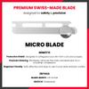 Jia Dermaplane Facial Metal Razor with 20 Blades, Black Sapphire - Eyebrow Trimmer & Face Shaver for Women and Men, Peach Fuzz & Dead Skin Cell Removal Tool view 3