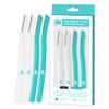 Jia Dermaplane Facial Precision Razor 4-Pack, Mint Glow - Eyebrow Trimmer & Face Shaver for Women and Men, Peach Fuzz & Dead Skin Cell Removal Tool view 1