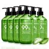 Aloderma 99% Organic Pure Aloe Vera Gel Made within 12 Hours of Harvest, 17.6oz Value Pump, Lightweight Non-Sticky Aloe Vera Gel for Sunburn Relief, Natural, Soothing Aloe Vera for Face & Hair, 6-Pack view 1