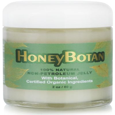 Beesaluxe HoneyBotan - 100% Natural Unpetroleum Skin Balm with Organic Ingredients - Petroleum Jelly Alternative for Lips, Hands, Baby Care, Makeup Remover, and More (2 Ounce)