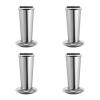 MUCKLILY 4pcs Stainless Steel Tweezers Holder Container for Salon Tools Compact Organizer Jar for Cotton Pliers and Gauze Aesthetic Portable Design view 1