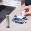 MUCKLILY 4pcs Stainless Steel Tweezers Holder Container for Salon Tools Compact Organizer Jar for Cotton Pliers and Gauze Aesthetic Portable Design view 2