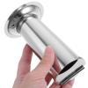 MUCKLILY 4pcs Stainless Steel Tweezers Holder Container for Salon Tools Compact Organizer Jar for Cotton Pliers and Gauze Aesthetic Portable Design view 4