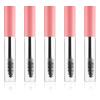 5 Pack 10ml Empty Mascara Tube with Brush Wand Mascara Tubes Empty for Castor Oil Refillable Eyelash Cream Container Premium Eyelash Cream Container Bottle with Leak Stoppers (pink) view 1