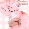 5 Pack 10ml Empty Mascara Tube with Brush Wand Mascara Tubes Empty for Castor Oil Refillable Eyelash Cream Container Premium Eyelash Cream Container Bottle with Leak Stoppers (pink) view 3