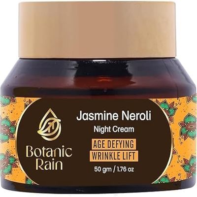 H Organic Night Cream for Women Anti Aging with Jasmine Neroli, Natural Night Moisturizer, Night Cream for Face, Ayurveda Products Suitable for All Skin Type