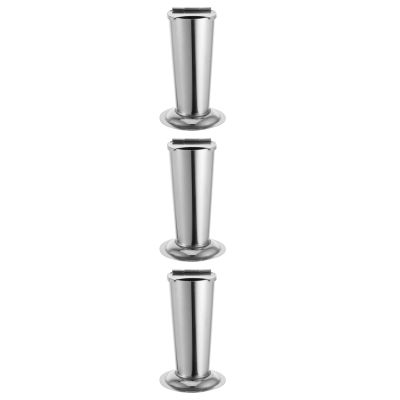 MUCKLILY 3pcs Stainless Steel Tweezers Holder Jar Compact Storage Container for Lab Salon Efficient Organization Tool Holder Lightweight Easy to Clean