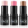 Contour Stick 3Pcs Set, 3 Colors, Waterproof Long Lasting Blush Stick Natural Finish, Multipurpose Highlighter Makeup Stick for Cheeks, Lips, All Skin view 2