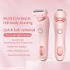 LUSTRA FASHION 2-in-1 Bikini Trimmer & Electric Razor for Women  IPX7 Waterproof, Hypoallergenic Blades, LED Display, Cordless Wet/Dry Use  Legs, Underarms, Bikini Line & Pubic Hair Trimmer view 4