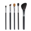 5Pcs Makeup Brush Set Portable Eye Shadow Powder Blush Brush Beginner Beauty Tool (Black) view 1