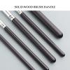 5Pcs Makeup Brush Set Portable Eye Shadow Powder Blush Brush Beginner Beauty Tool (Black) view 4