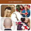 2pc Bald Man's Wooden Comb and Brush Set, Novelty Gag Gift Funny Prank Joke Gift Bald Man Comb Grooming Tool view 2