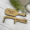 2pc Bald Man's Wooden Comb and Brush Set, Novelty Gag Gift Funny Prank Joke Gift Bald Man Comb Grooming Tool view 4