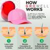 GroWell Red Light Therapy Hair Growth Cap  FDA Cleared Laser Treatment for Hair Regrowth and Reduced Shedding  LED & Laser Red Light Therapy Clinically Proven in Double-Blind Studies - Pink view 3