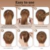 84 Pcs Hair Nets for Buns Blonde Ballet Bun Hair Net for Girls and Women - 40 Elastic Invisible Hairnets with 40 U-Shaped Pins and 4 Hair-Bands for Dance view 3