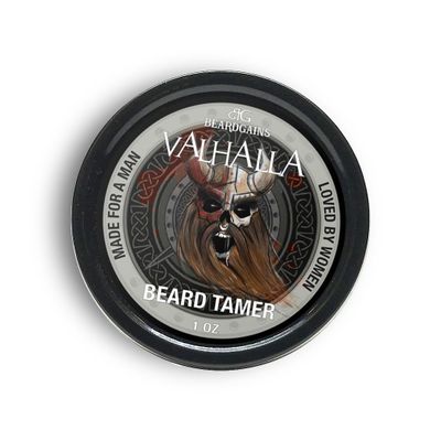 Beard Gains Organic Beard Tamer Tinted Wax: shape, style & groom facial hair with natural hold. Easy wash-out, all-day control. For all beard types (Valhalla White)