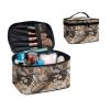 Jolamirel Tiger Floral Travel Makeup Bag for Women, Traditional Chinese Painting Tigers Print Large Capacity Makeup Bag Zipper Multi-function Cosmetic Travel Bag view 2