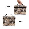 Jolamirel Tiger Floral Travel Makeup Bag for Women, Traditional Chinese Painting Tigers Print Large Capacity Makeup Bag Zipper Multi-function Cosmetic Travel Bag view 3