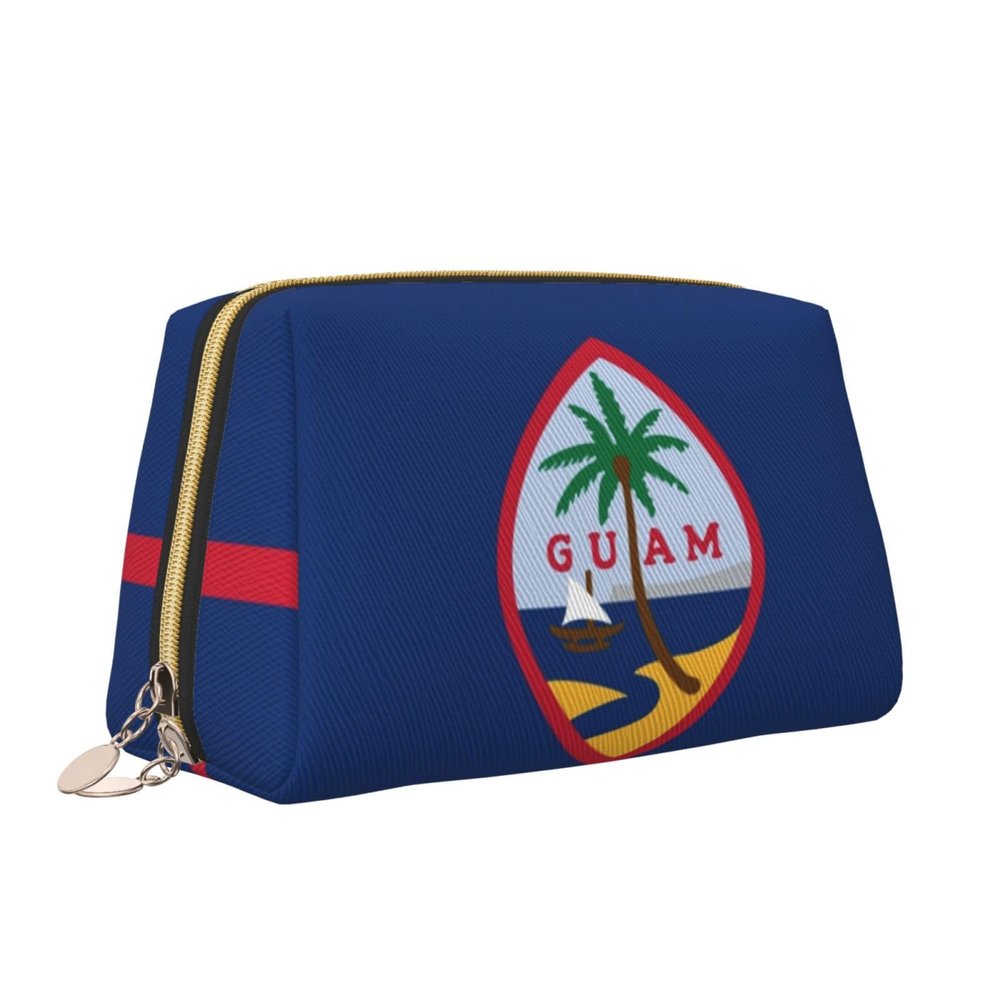 Cosmetic Bag Flag Of Guam Makeup Pouch Travel Organizer Storage Bag For Women