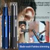 2-in-1 Electric Nose Hair Trimmer & Shaver for Men & Women, Waterproof USB Rechargeable, Precision Grooming for Nose, Ear, Beard, Face, 6000 RPM Motor, Portable, Easy to Clean (Black) view 3