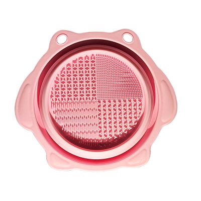 EYANXINFG Beauty Tools Silicone Folding Scrubbing Dishwashing Puffs Beauty Egg Cleaning Tools Makeup Brush Cleaners