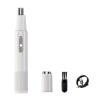 2-in-1 Electric Nose Hair Trimmer & Shaver for Men & Women, Waterproof USB Rechargeable, Precision Grooming for Nose, Ear, Beard, Face, 6000 RPM Motor, Portable, Easy to Clean (White) view 1