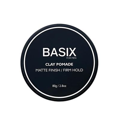 Basix for Men Clay Pomade - Matte Finish, Firm Hold
